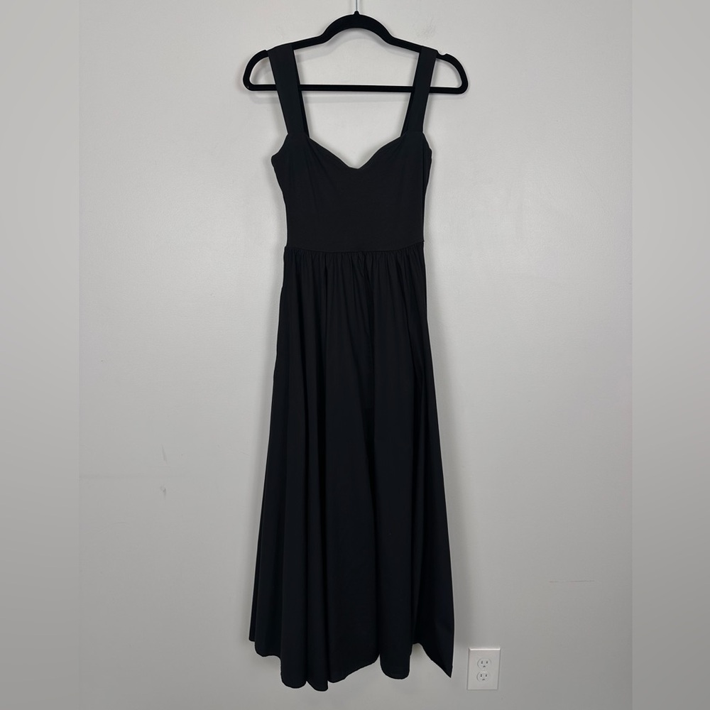 J. CREW Black Sweetheart tank dress with poplin skirt CA647 - Picture 6 of 10